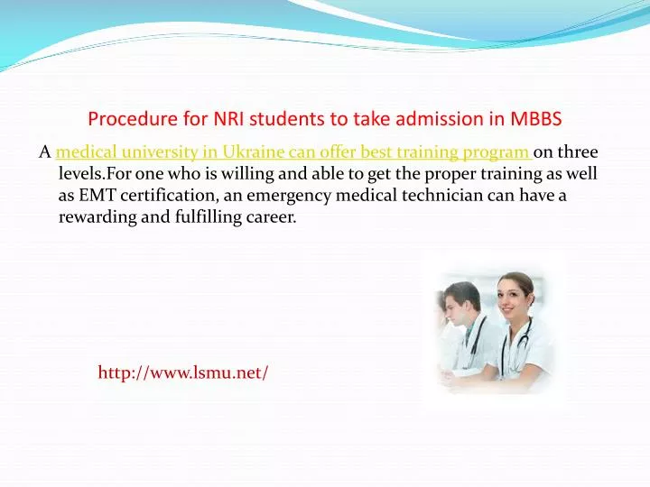 procedure for nri students to take admission in mbbs