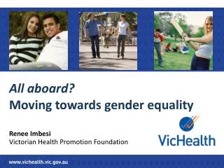 all aboard moving towards gender equality