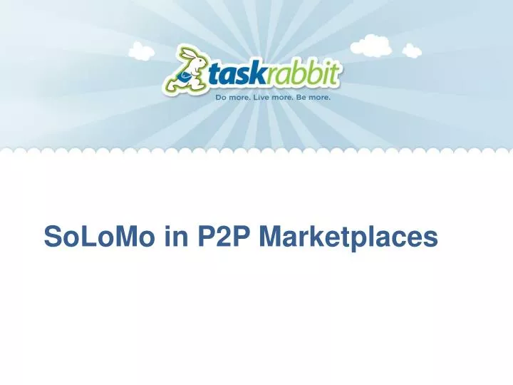 solomo in p2p marketplaces