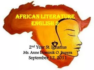 African Literature English 2