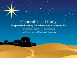General Use Litany