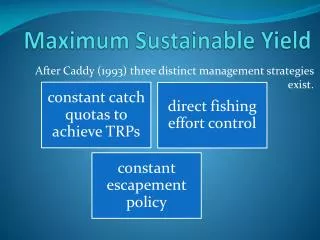 Maximum Sustainable Yield