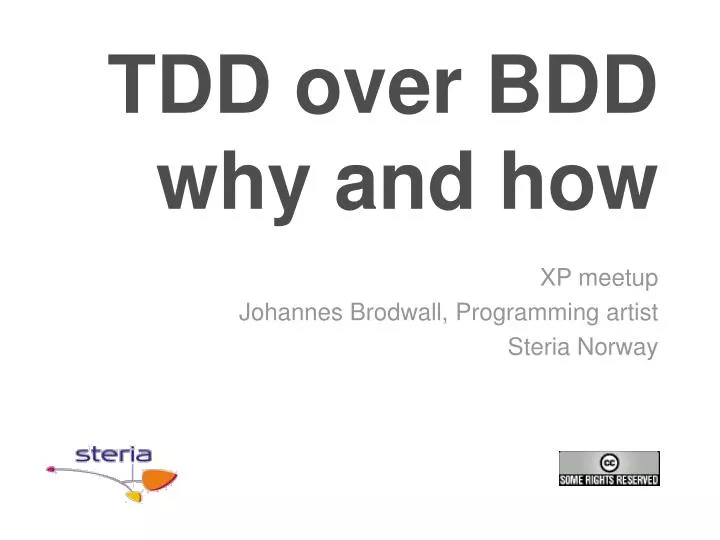 tdd over bdd why and how