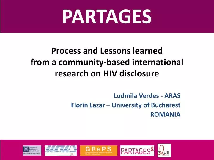 process and l essons learned from a c ommunity based international r esearch on hiv disclosure