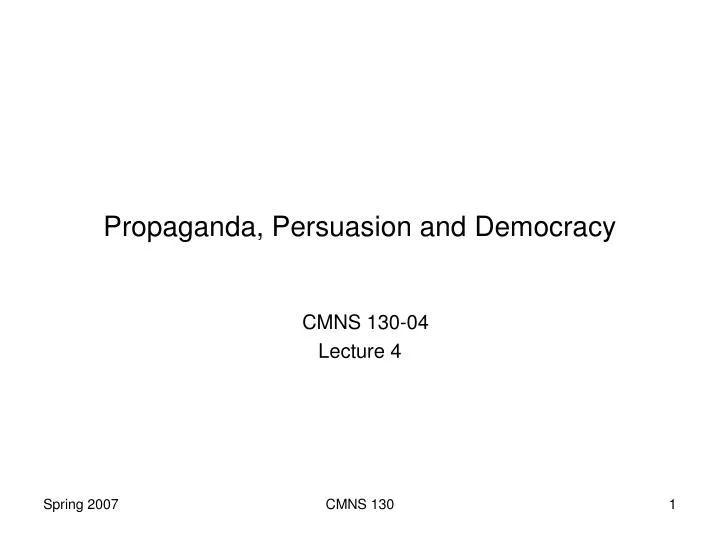 propaganda persuasion and democracy