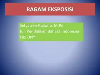 ragam eksposisi