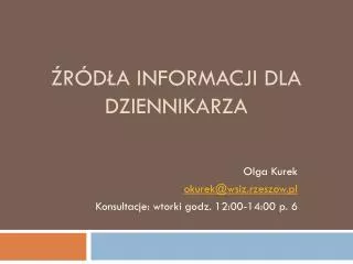 r d a informacji dla dziennikarza