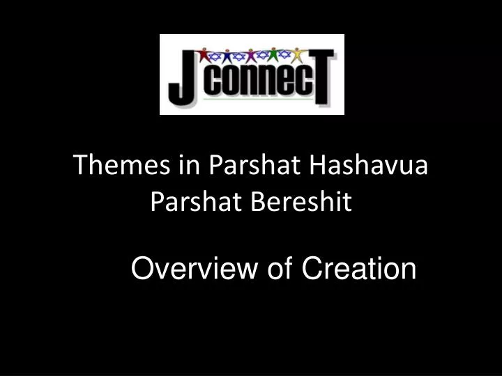 themes in parshat hashavua parshat bereshit