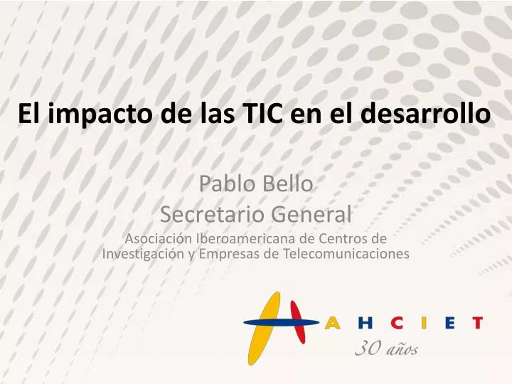 el impacto de las tic en el desarrollo