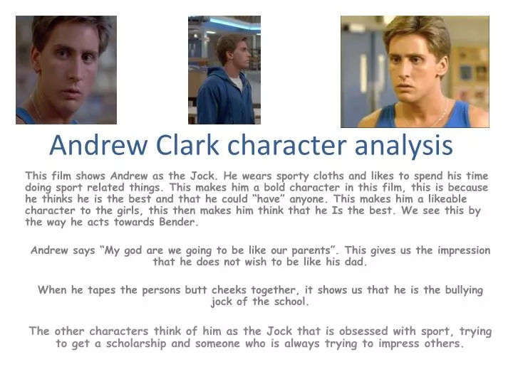 andrew clark character analysis