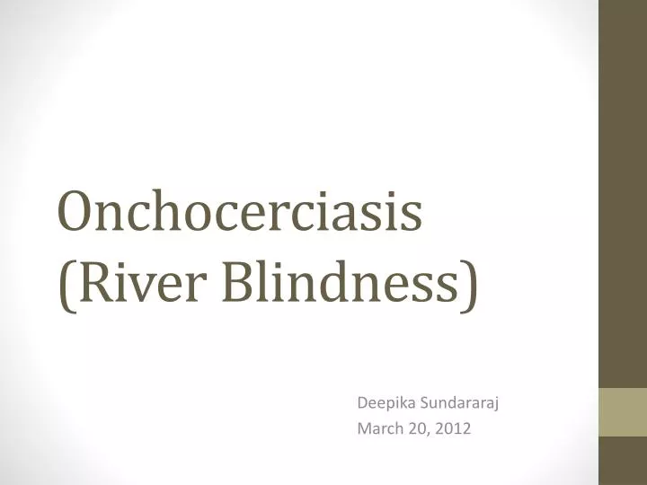 onchocerciasis river blindness