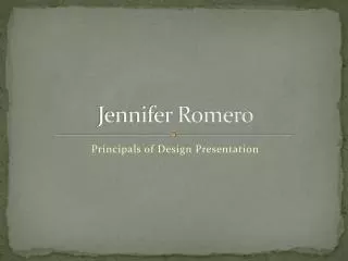 Jennifer Romero