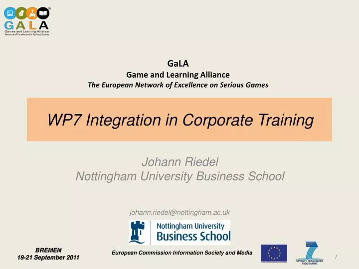 wp7 integration in corporate training