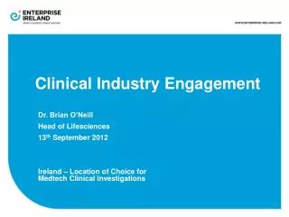 Clinical Industry Engagement