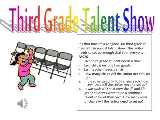 Third Grade Talent Show