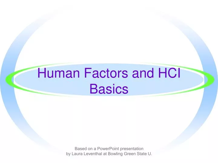 human factors and hci basics