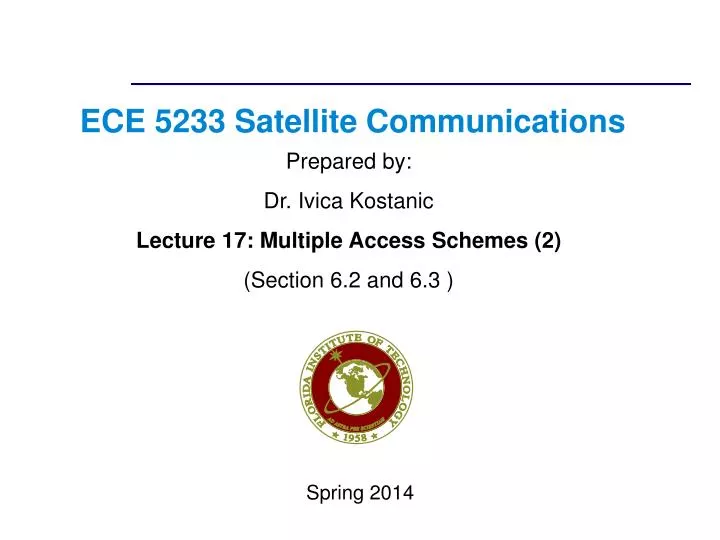 ece 5233 satellite communications