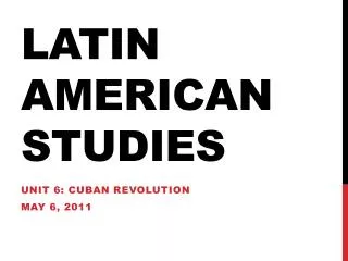 Latin American studies