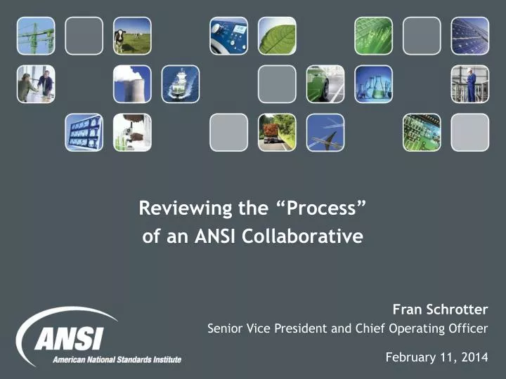 reviewing the process of an ansi collaborative