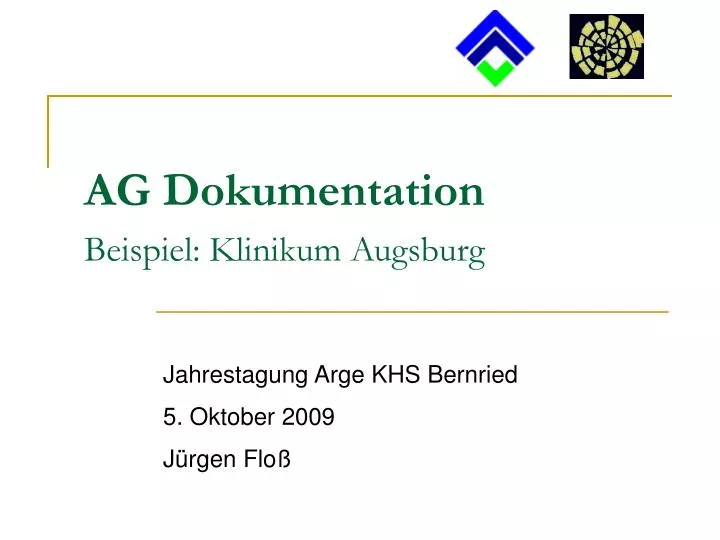ag dokumentation beispiel klinikum augsburg