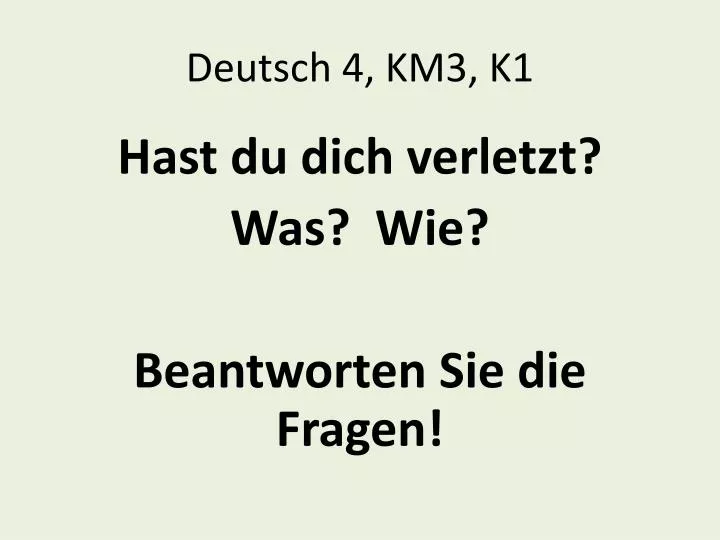 deutsch 4 km3 k1
