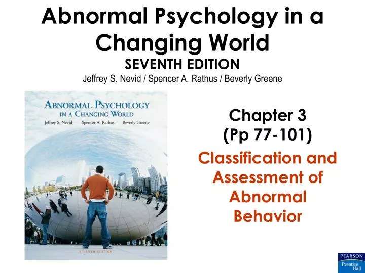 chapter 3 pp 77 101 classification and assessment of abnormal behavior