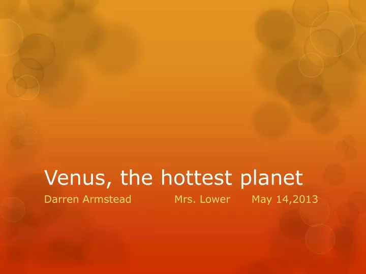 venus the hottest planet