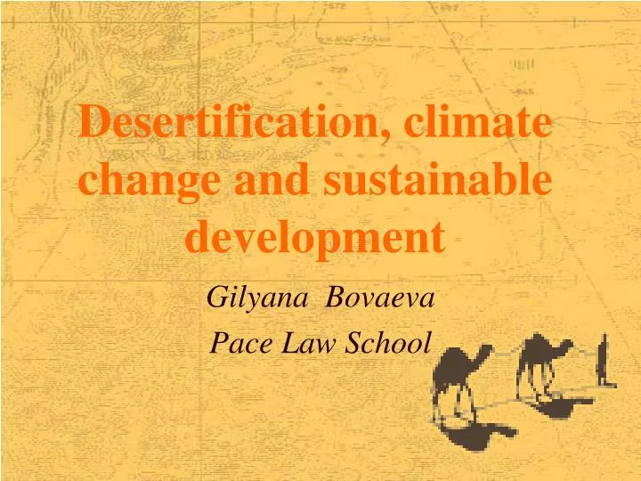 desertification climate change and sustainable development