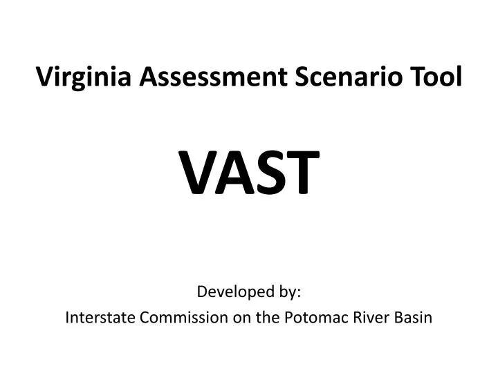 virginia assessment scenario tool vast