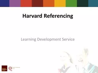 Harvard Referencing