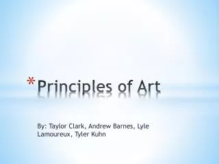 principles of art