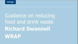 Guidance on reducing food and drink waste