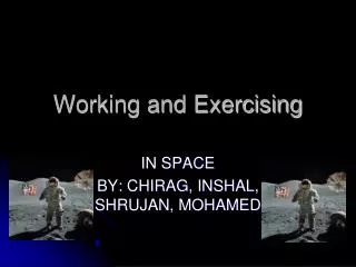 Working and Exercising