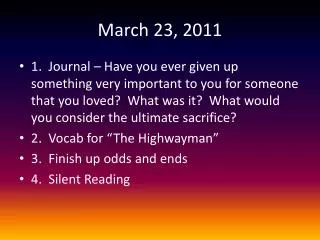march 23 2011