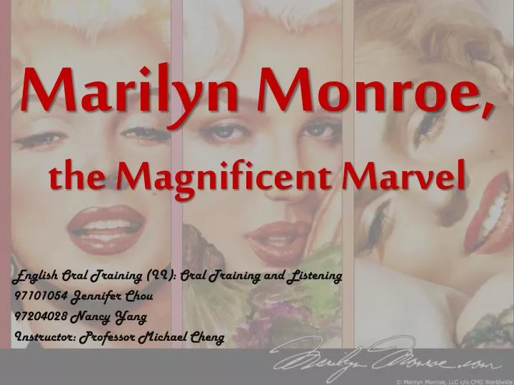 marilyn monroe the magnificent marvel
