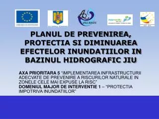 planul de pre ve nire a protecti a si diminuare a efectelor inundatiilor in bazinul hidrografic jiu