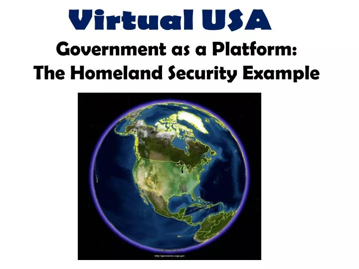 government as a platform the homeland security example