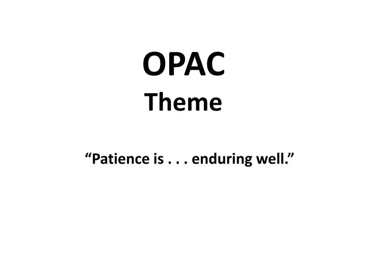 opac theme