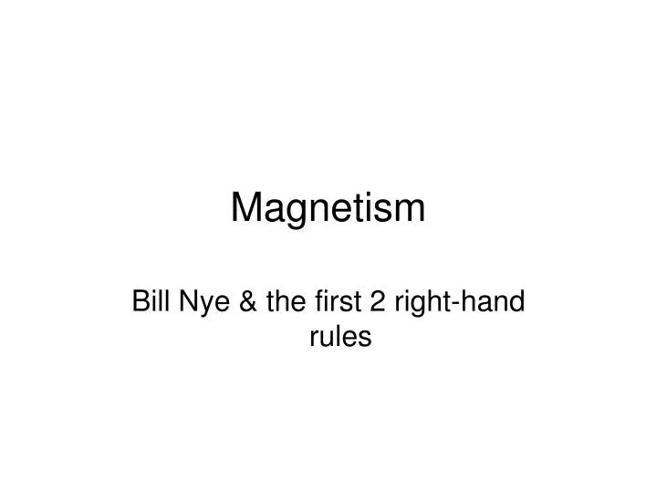 magnetism