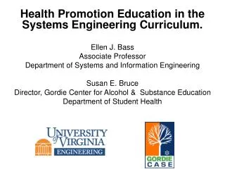 Health Promotion Education in the Systems Engineering Curriculum.
