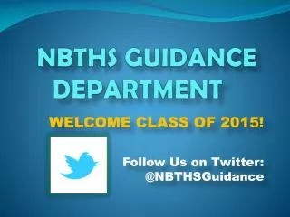 NBTHS GUIDANCE DEPARTMENT