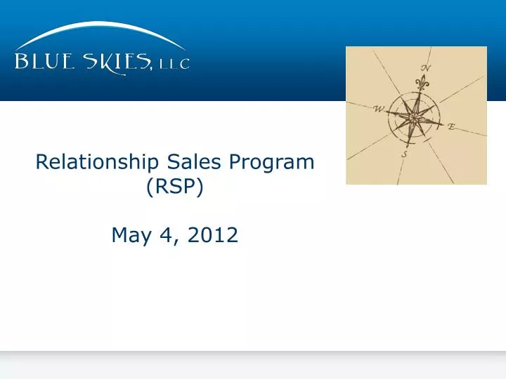 relationship sales program rsp may 4 2012