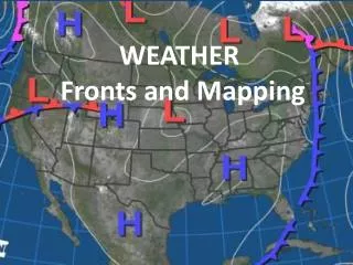 weather fronts and mapping