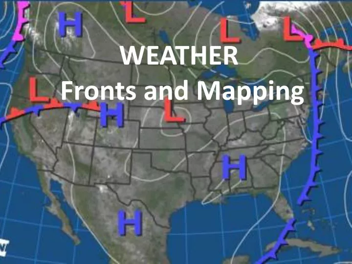weather fronts and mapping
