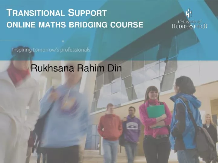 transitional support online maths bridging course