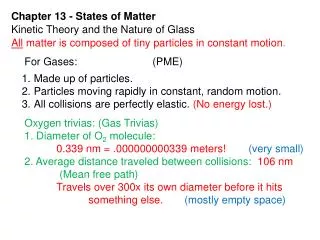 Chapter 13 - States of Matter