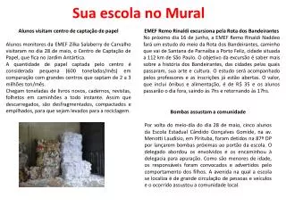 sua escola no mural