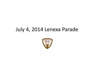 July 4, 2014 Lenexa Parade