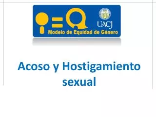 acoso y hostigamiento sexual