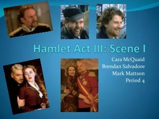 Hamlet Act III: Scene I